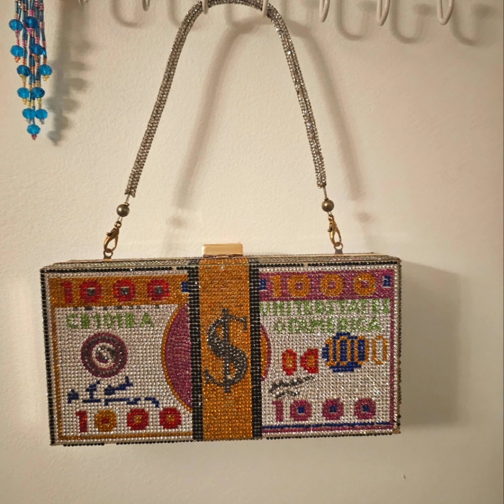 Sparkly money bag